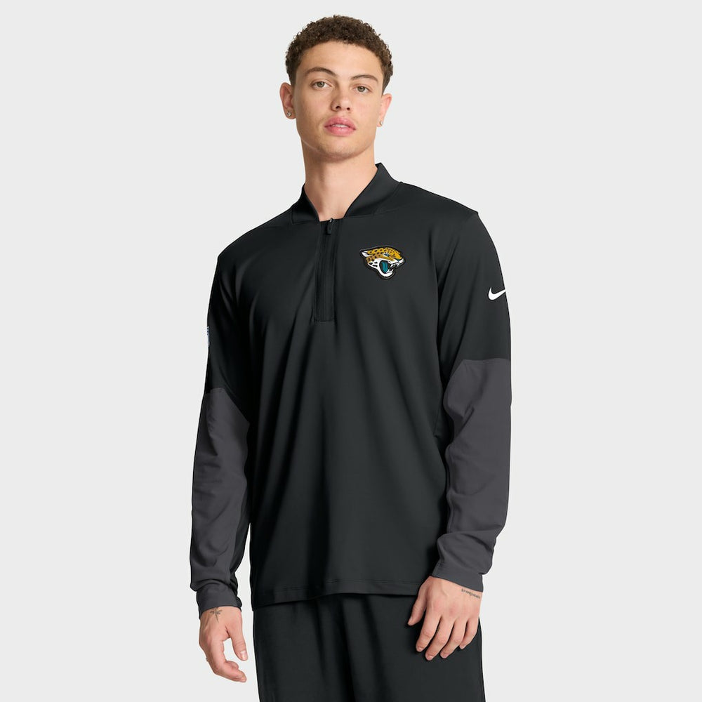 Nike Jacksonville Jaguars Sideline Dri-FIT Half-Zip Pullover Black