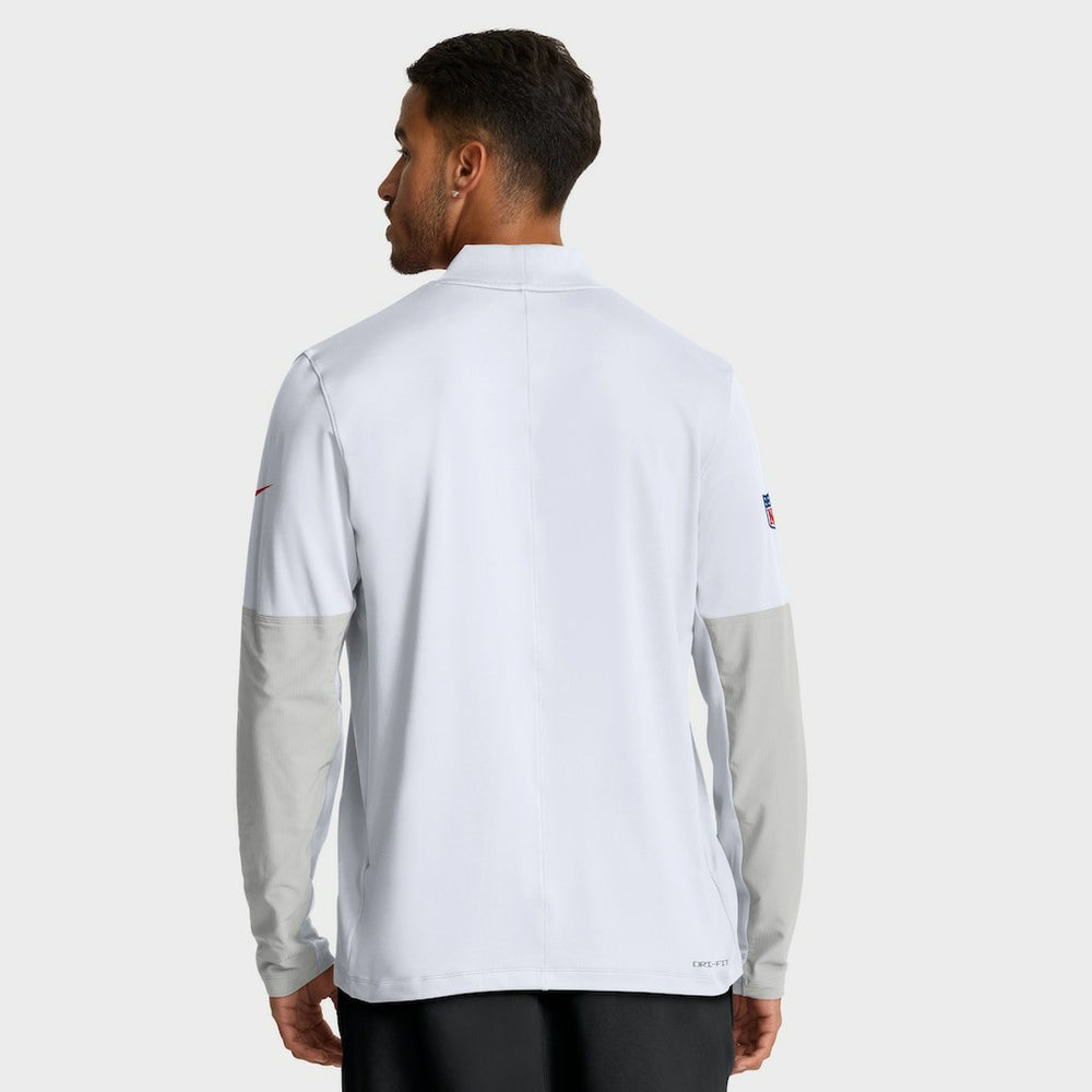 Nike Kansas City Chiefs Sideline Dri-FIT Half-Zip Pullover White