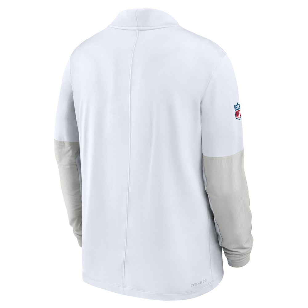 Nike Kansas City Chiefs Sideline Dri-FIT Half-Zip Pullover White