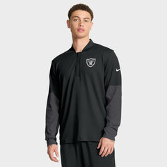 Nike Las Vegas Raiders Sideline Dri-FIT Half-Zip Pullover Black