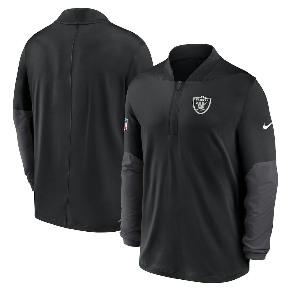 Nike Las Vegas Raiders Sideline Dri-FIT Half-Zip Pullover Black