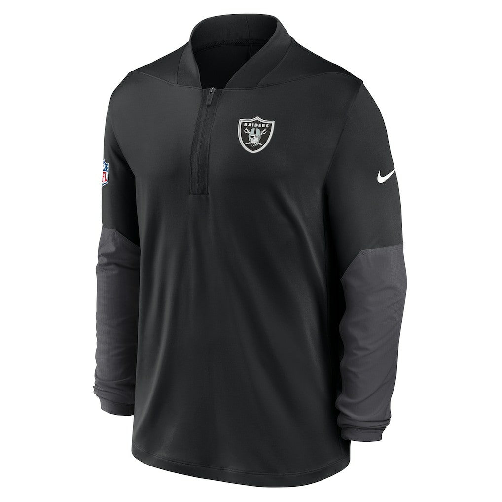 Nike Las Vegas Raiders Sideline Dri-FIT Half-Zip Pullover Black