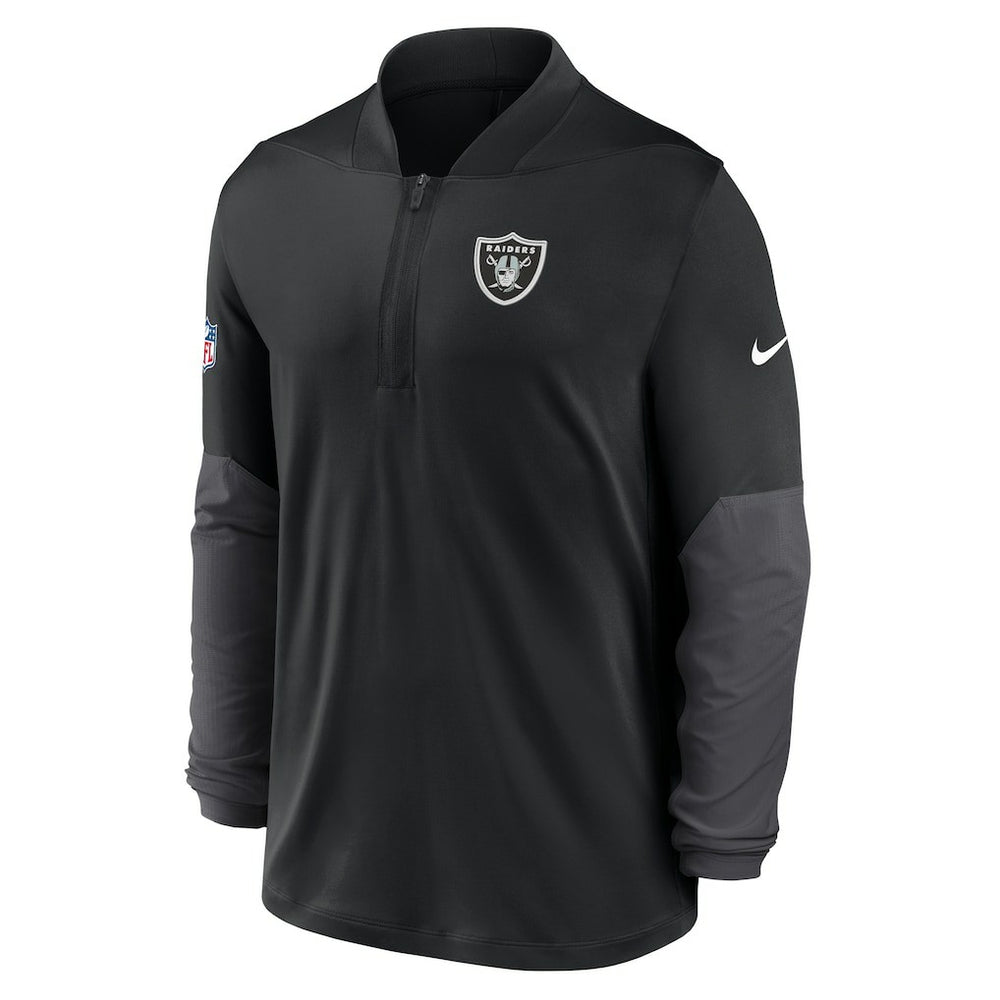 Nike Las Vegas Raiders Sideline Dri-FIT Half-Zip Pullover Black