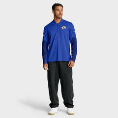 Nike Los Angeles Rams Sideline Dri-FIT Half-Zip Pullover Royal
