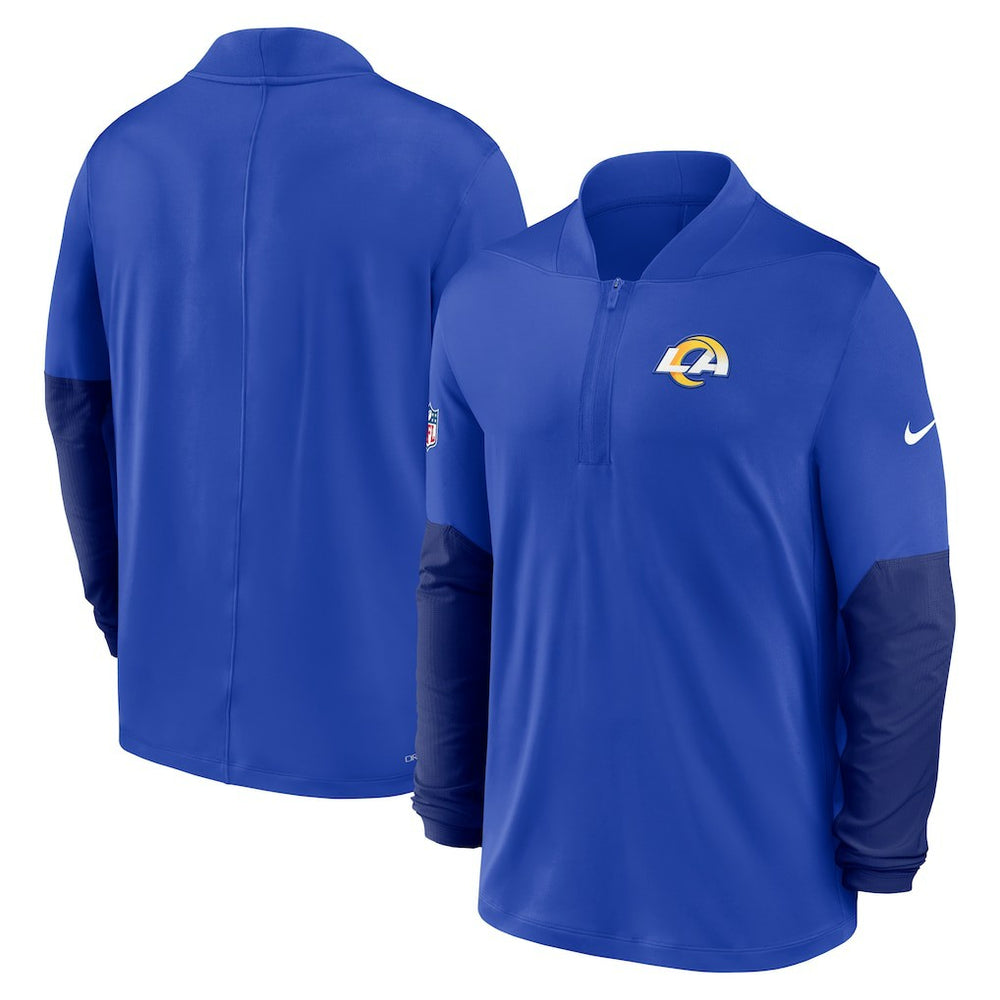 Nike Los Angeles Rams Sideline Dri-FIT Half-Zip Pullover Royal
