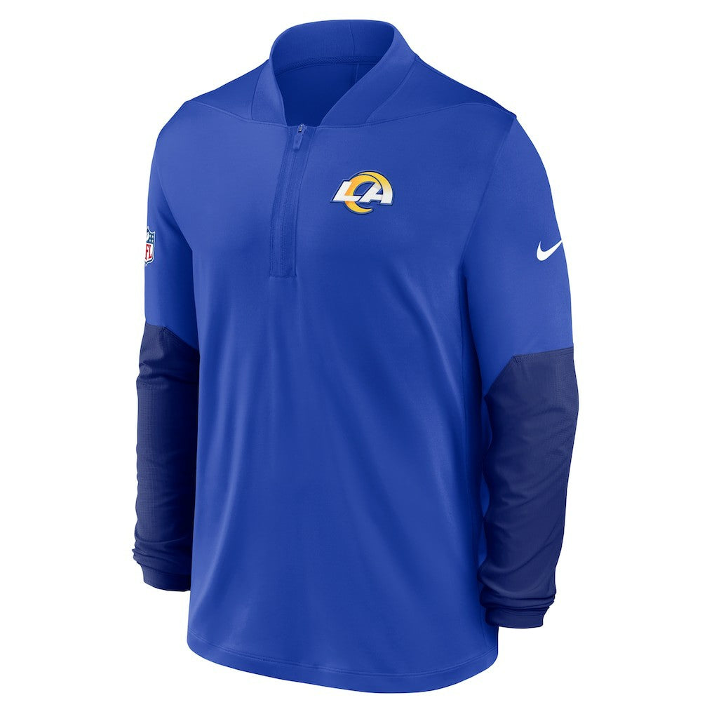 Nike Los Angeles Rams Sideline Dri-FIT Half-Zip Pullover Royal