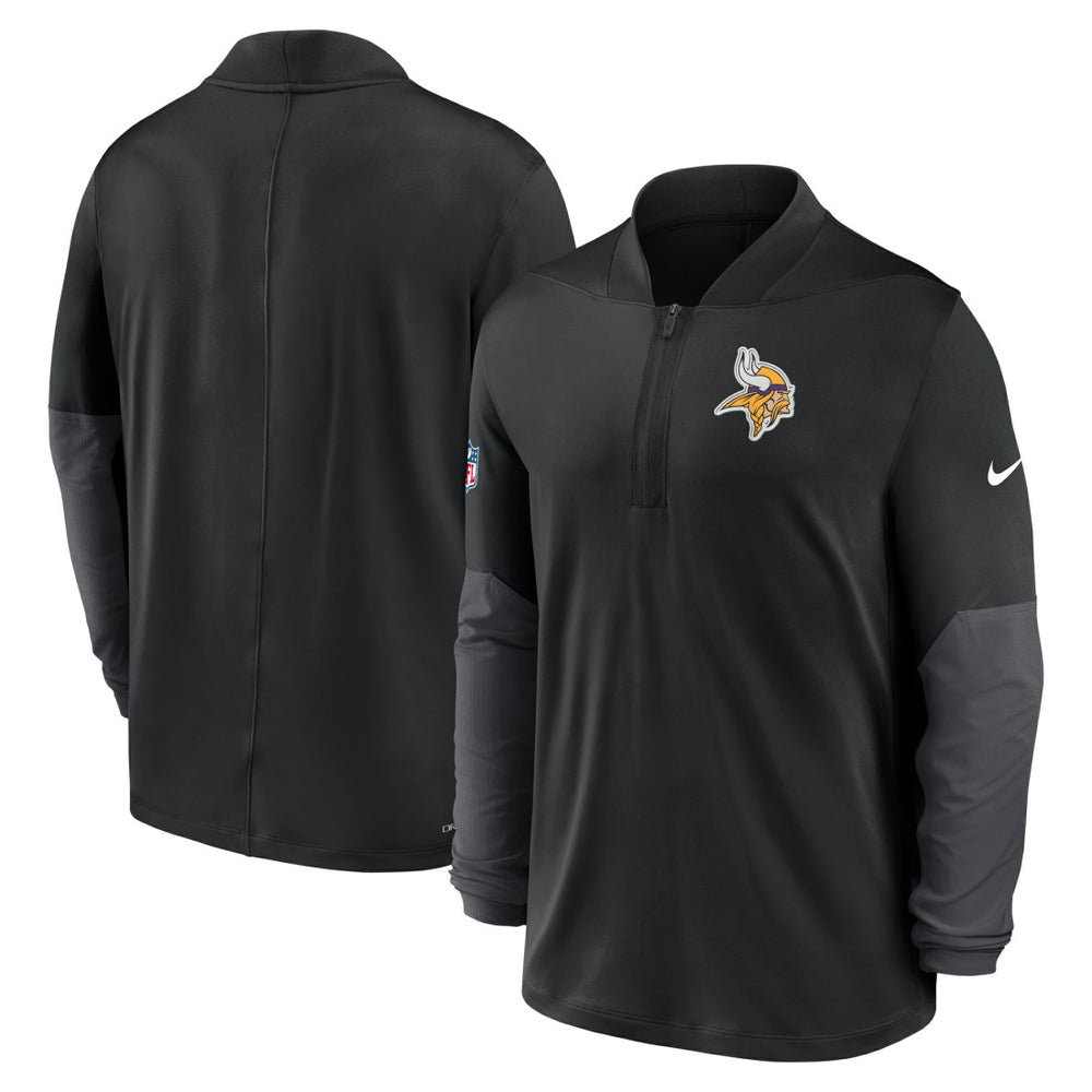 Nike Minnesota Vikings Sideline Dri-FIT Half-Zip Pullover Black