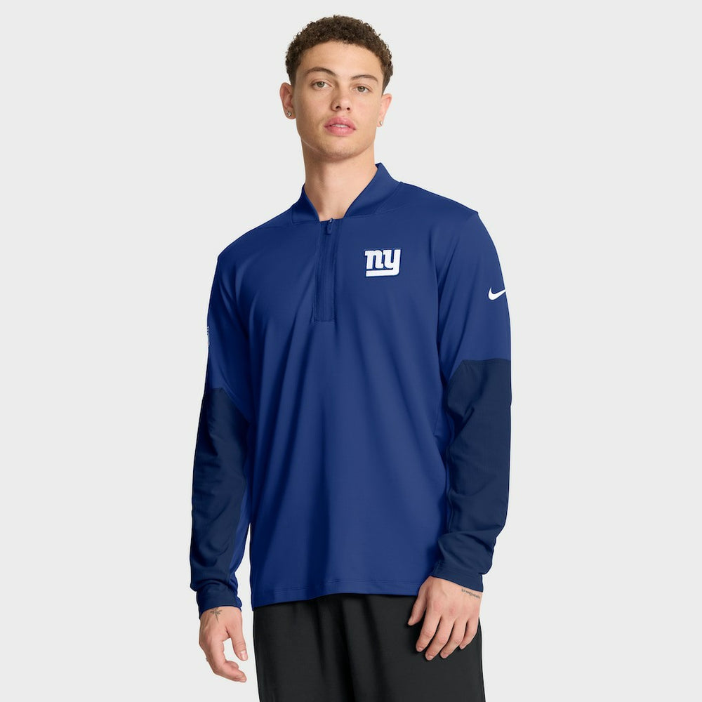 Nike New York Giants Sideline Dri-FIT Half-Zip Pullover Royal