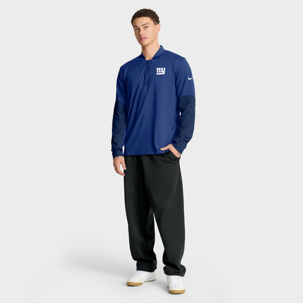 Nike New York Giants Sideline Dri-FIT Half-Zip Pullover Royal