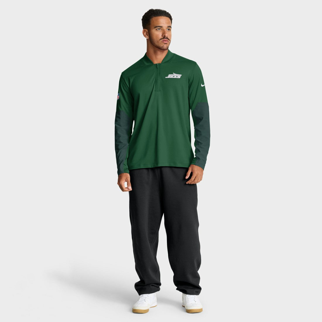 Nike New York Jets Sideline Dri-FIT Half-Zip Pullover Green