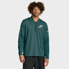 Nike Philadelphia Eagles Sideline Dri-FIT Half-Zip Pullover Green