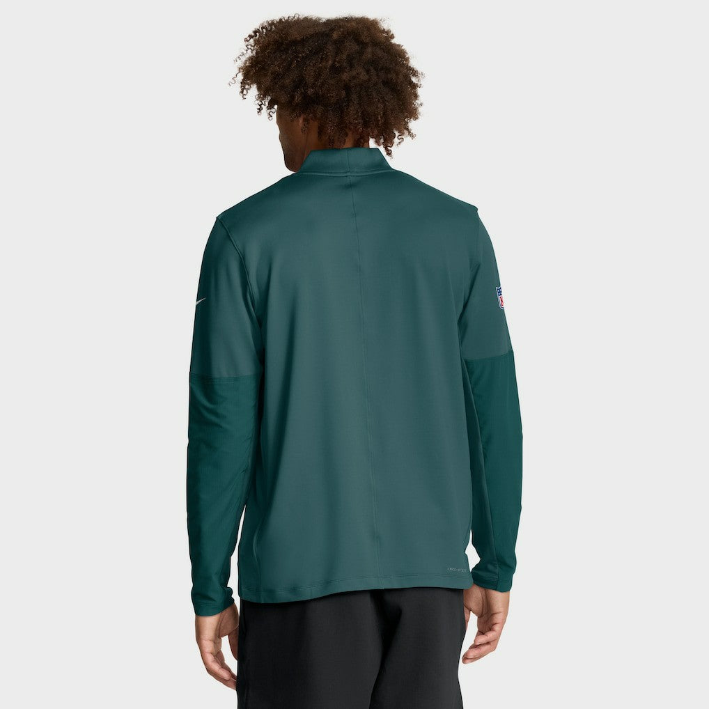 Nike Philadelphia Eagles Sideline Dri-FIT Half-Zip Pullover Green