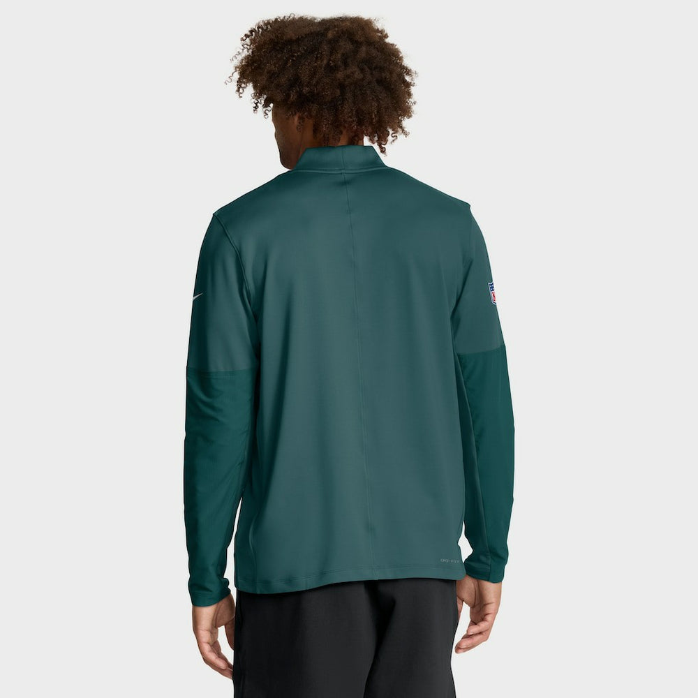 Nike Philadelphia Eagles Sideline Dri-FIT Half-Zip Pullover Green