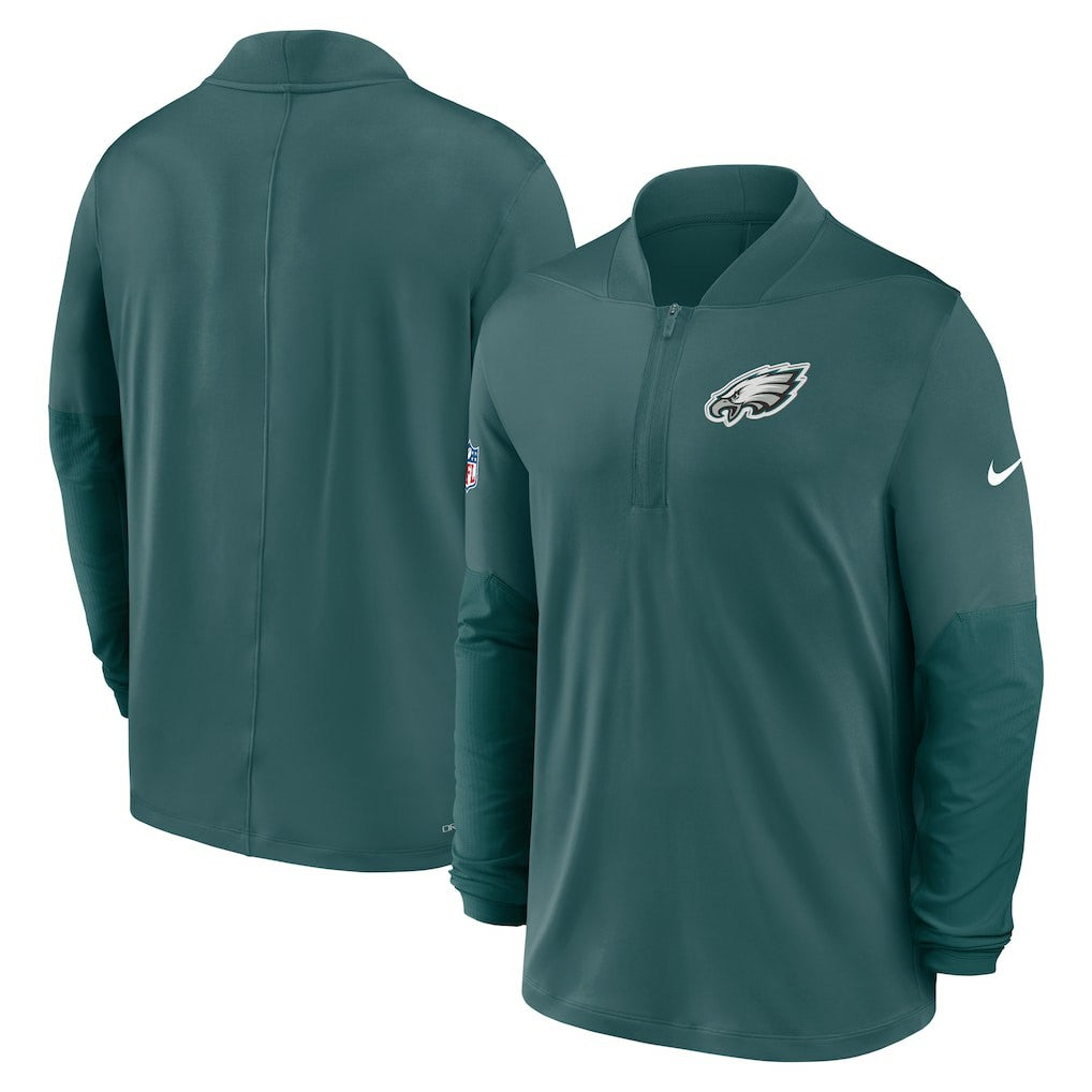 Nike Philadelphia Eagles Sideline Dri-FIT Half-Zip Pullover Green
