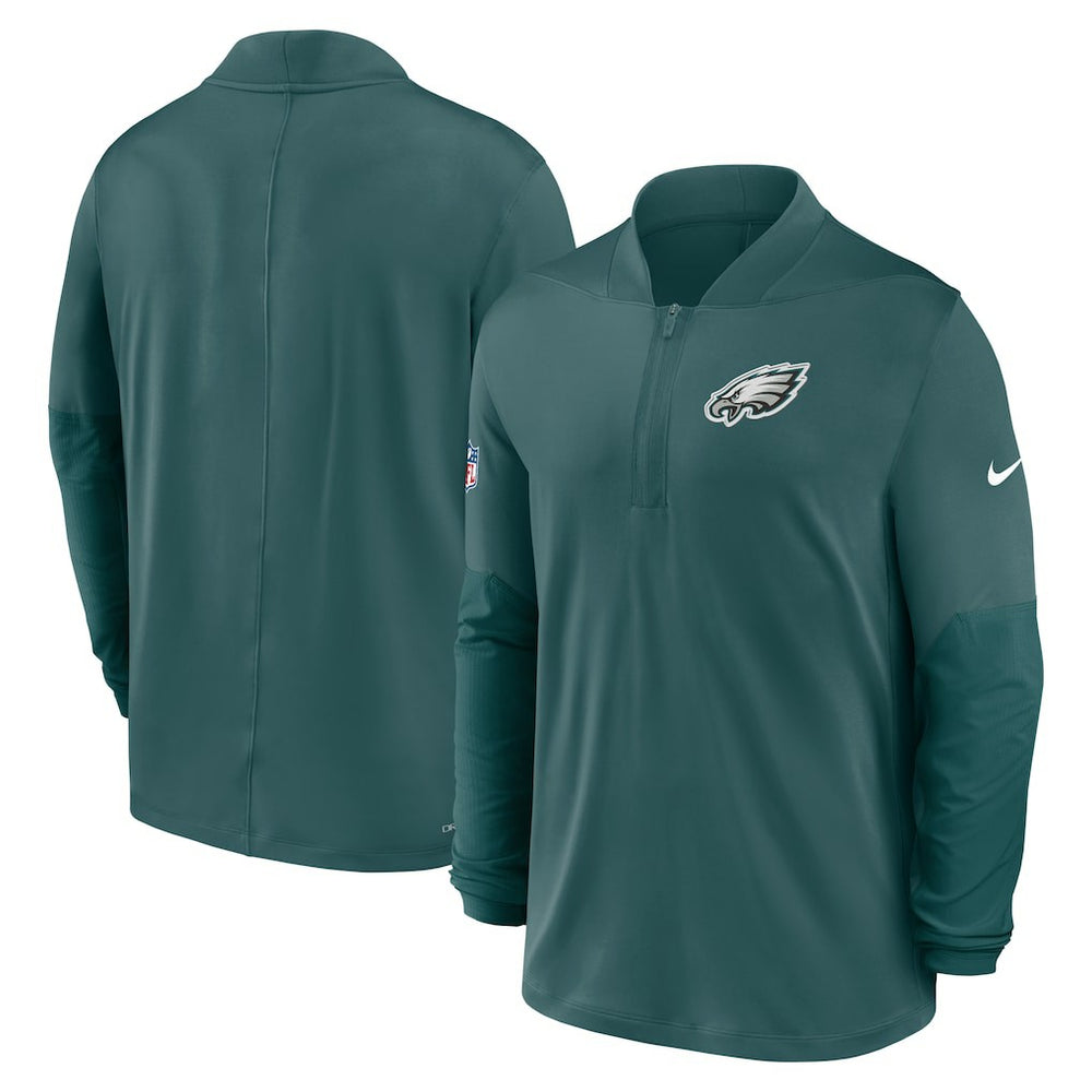 Nike Philadelphia Eagles Sideline Dri-FIT Half-Zip Pullover Green