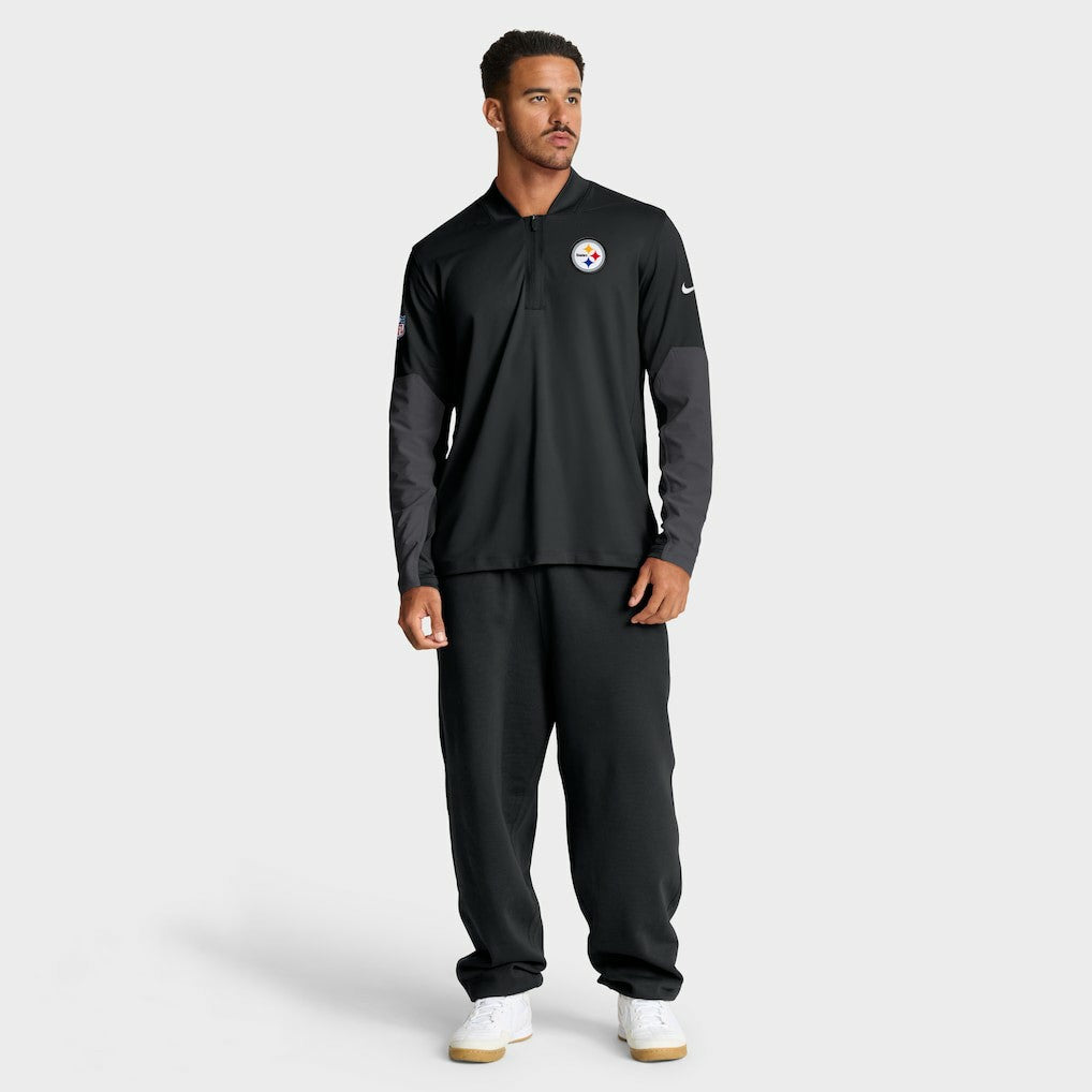 Nike Pittsburgh Steelers Sideline Dri-FIT Half-Zip Pullover Black