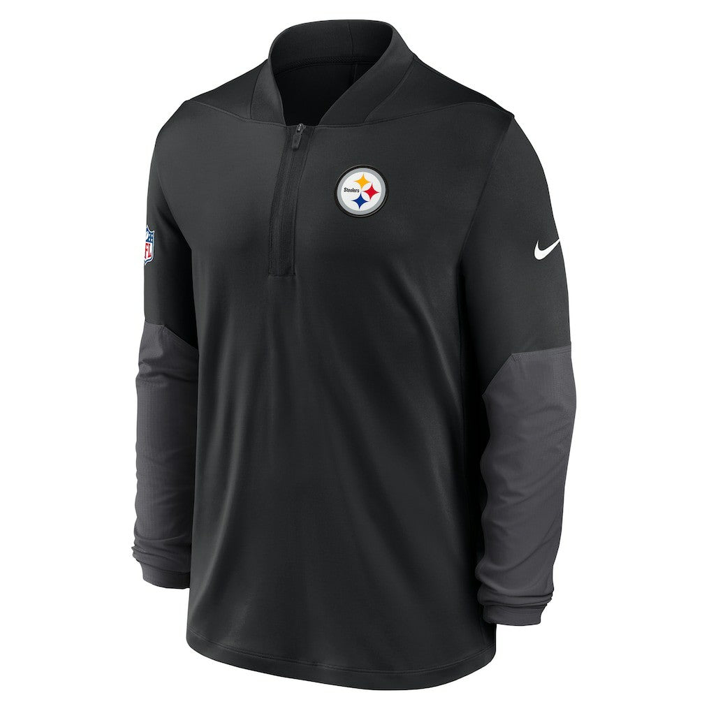 Nike Pittsburgh Steelers Sideline Dri-FIT Half-Zip Pullover Black