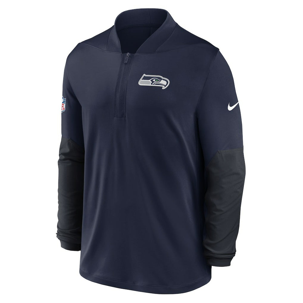 Nike Seattle Seahawks Sideline Dri-FIT Half-Zip Pullover College Navy
