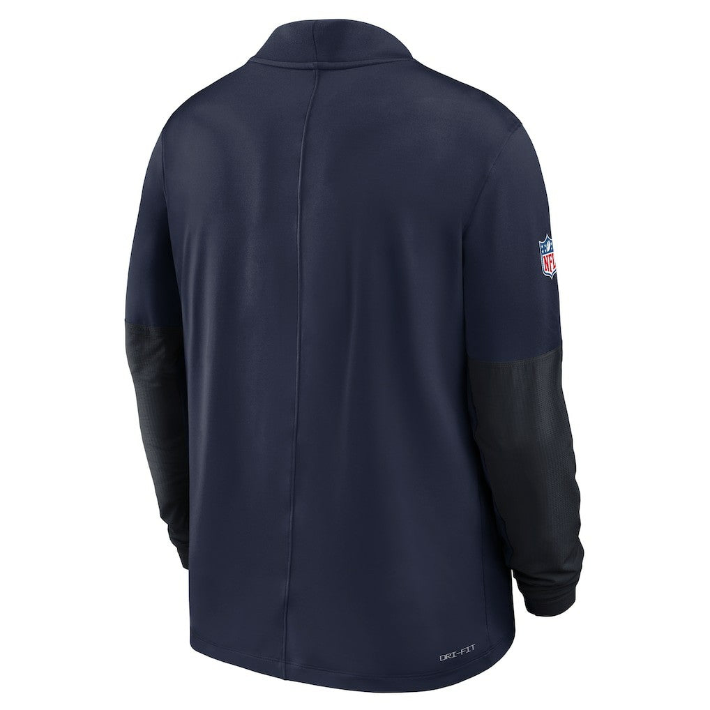 Nike Seattle Seahawks Sideline Dri-FIT Half-Zip Pullover College Navy