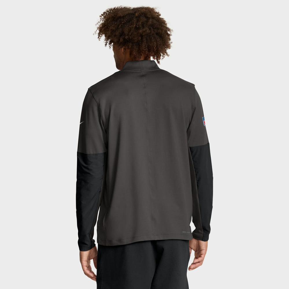 Nike Tampa Bay Buccaneers Sideline Dri-FIT Half-Zip Pullover Pewter