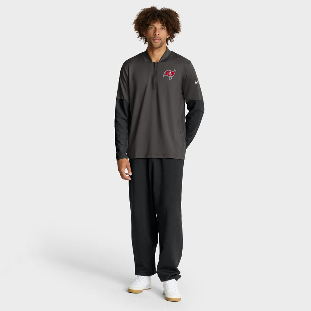 Nike Tampa Bay Buccaneers Sideline Dri-FIT Half-Zip Pullover Pewter