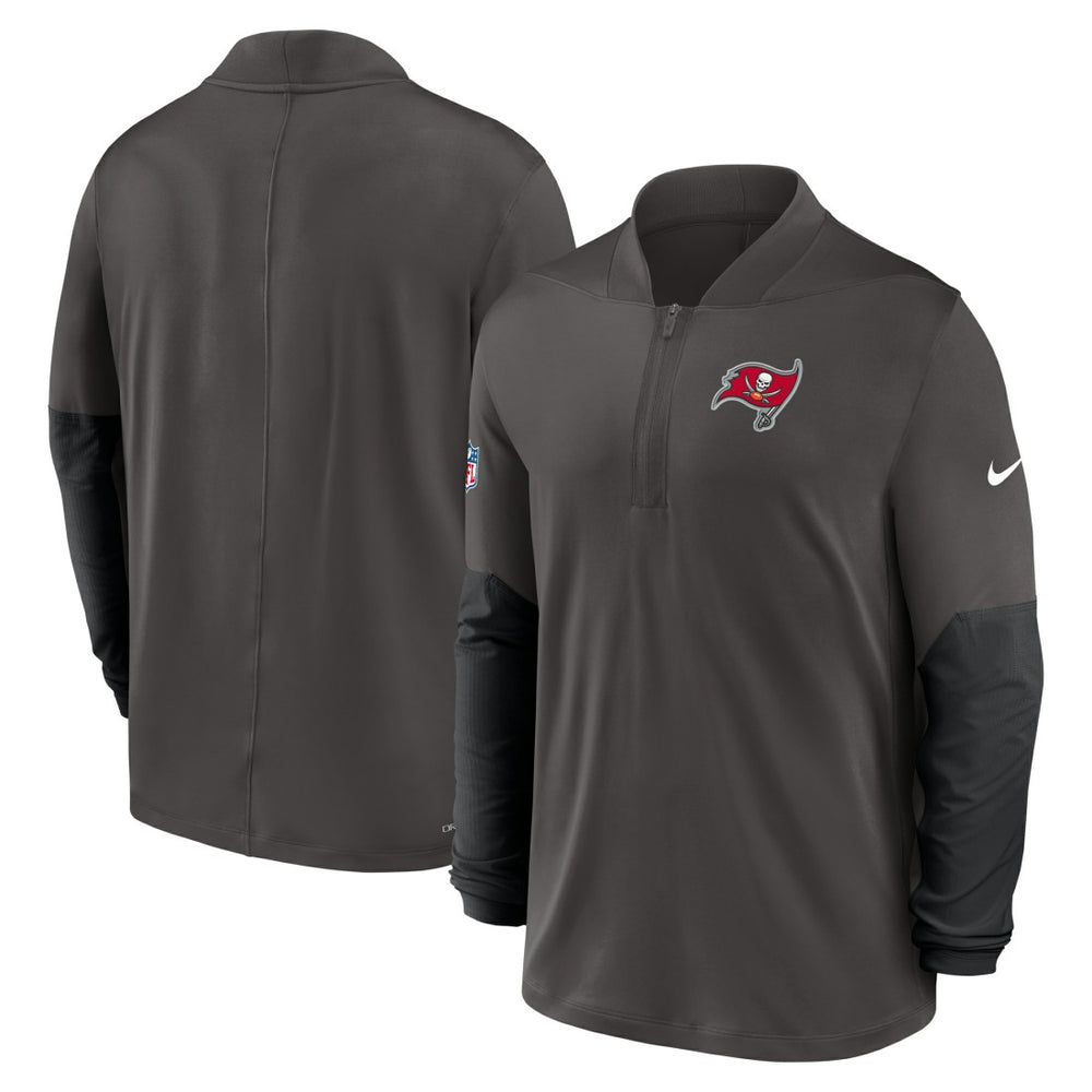 Nike Tampa Bay Buccaneers Sideline Dri-FIT Half-Zip Pullover Pewter