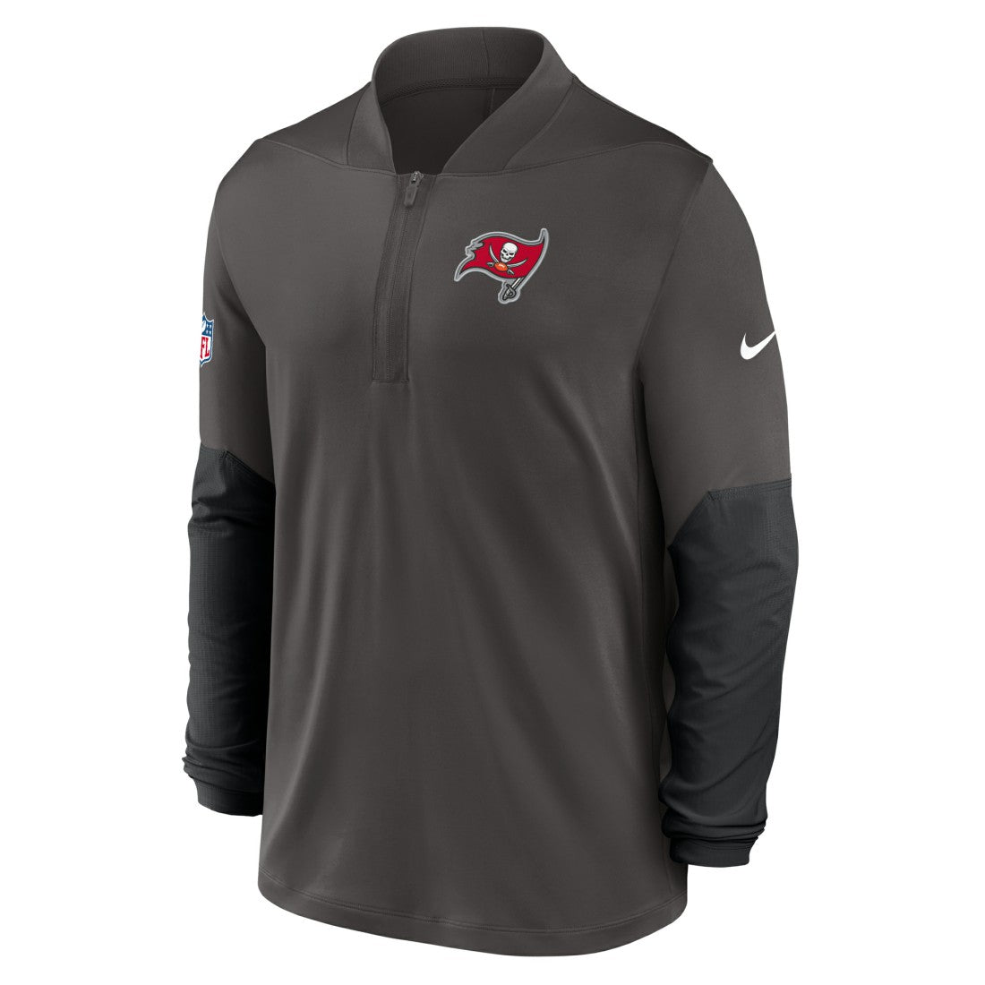 Nike Tampa Bay Buccaneers Sideline Dri-FIT Half-Zip Pullover Pewter