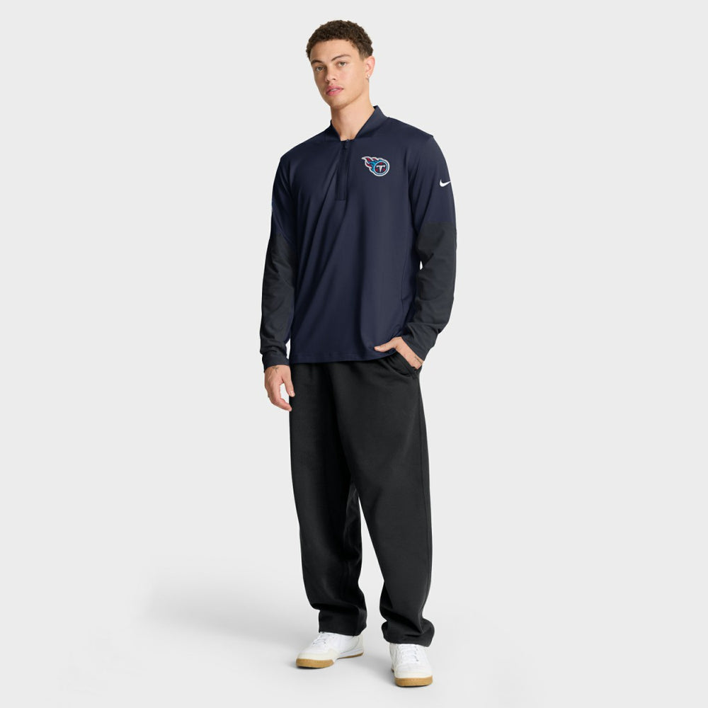 Nike Tennessee Titans Sideline Dri-FIT Half-Zip Pullover Navy
