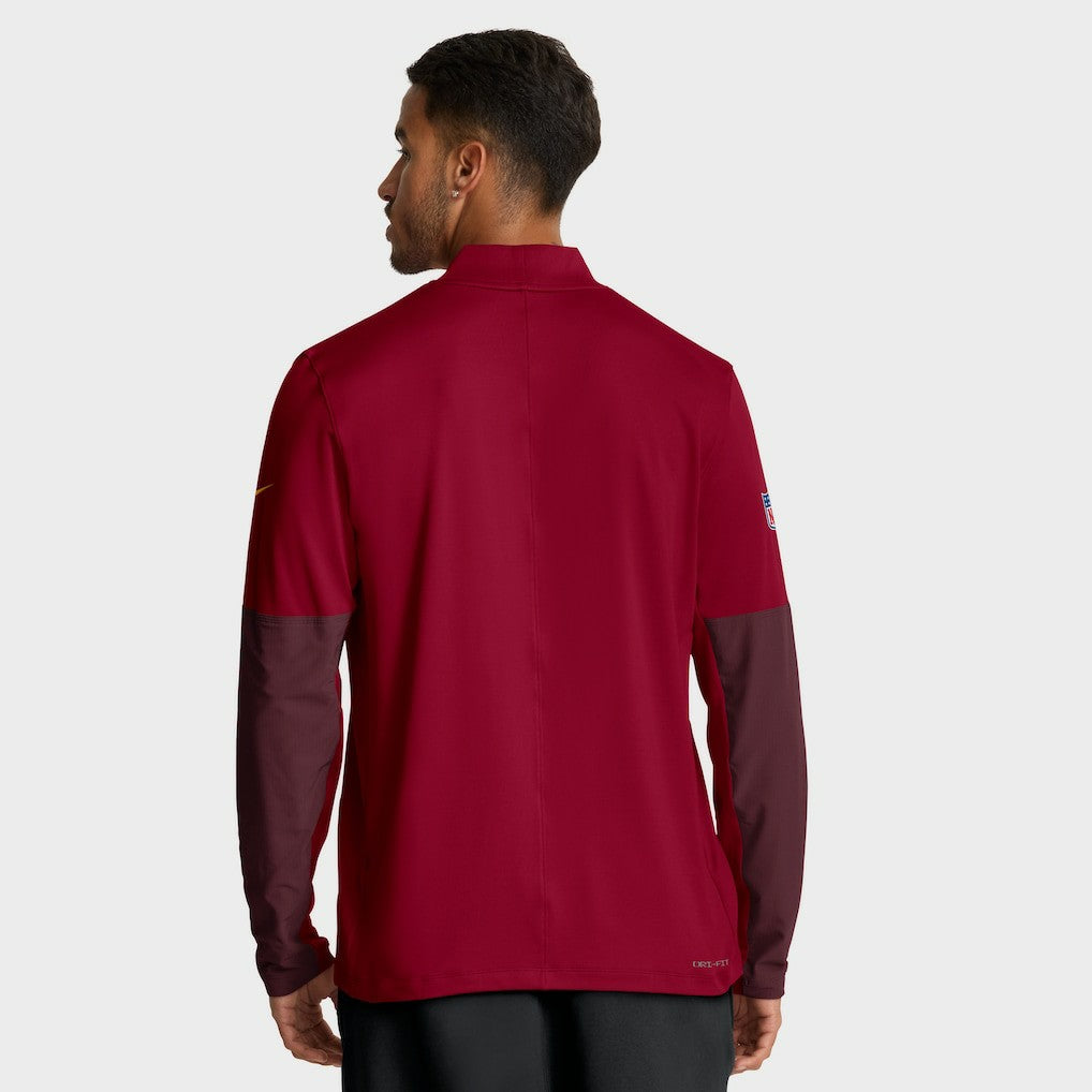 Nike Washington Commanders Sideline Dri-FIT Half-Zip Pullover Burgundy