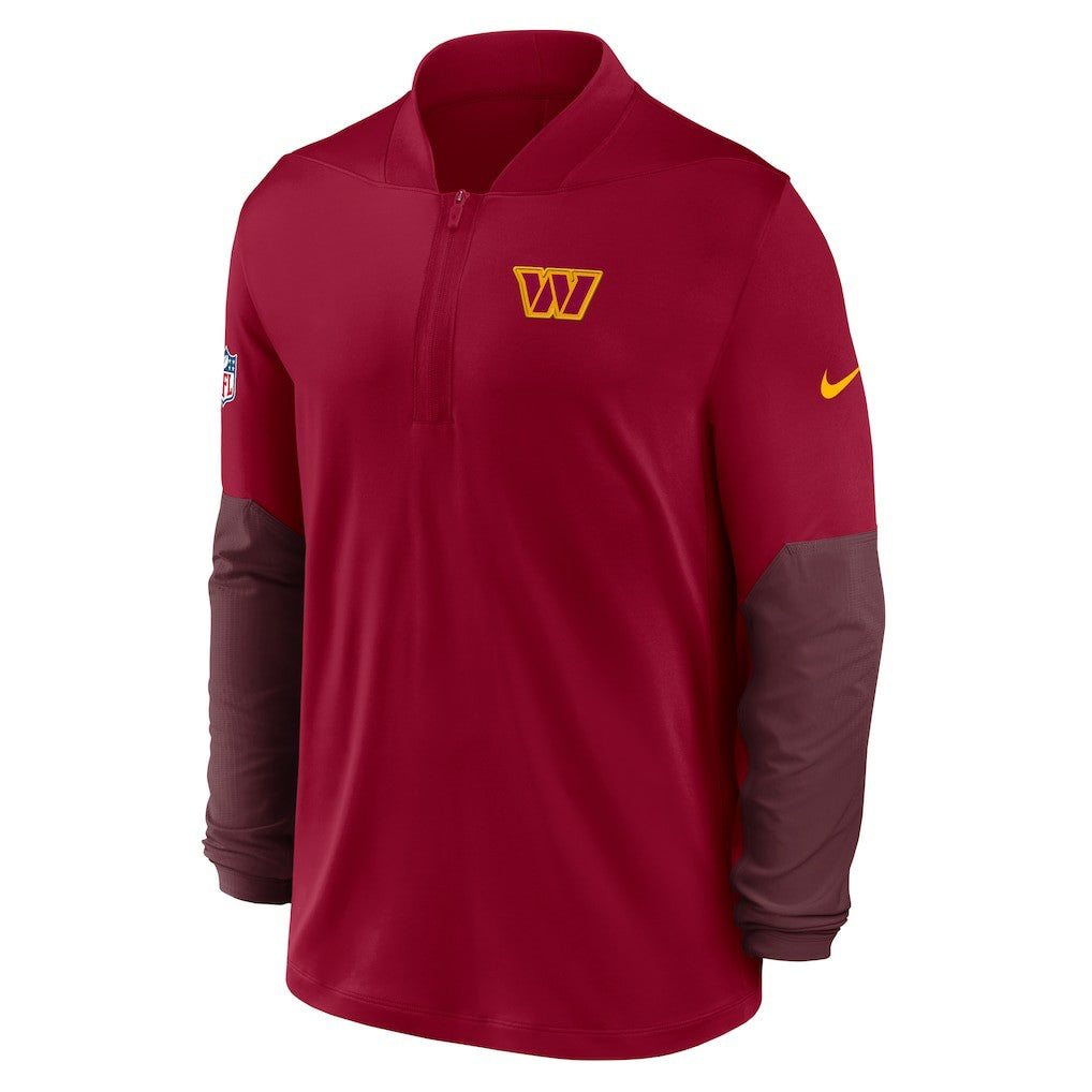 Nike Washington Commanders Sideline Dri-FIT Half-Zip Pullover Burgundy