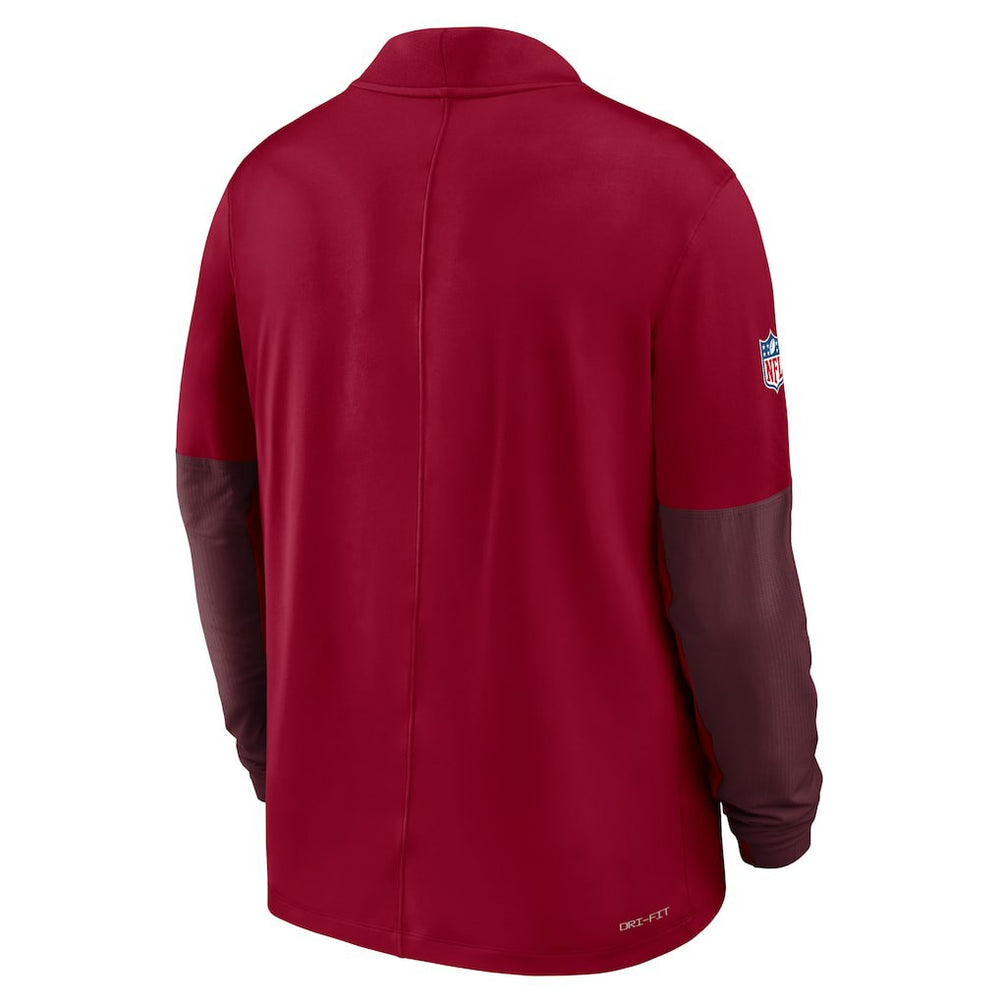 Nike Washington Commanders Sideline Dri-FIT Half-Zip Pullover Burgundy