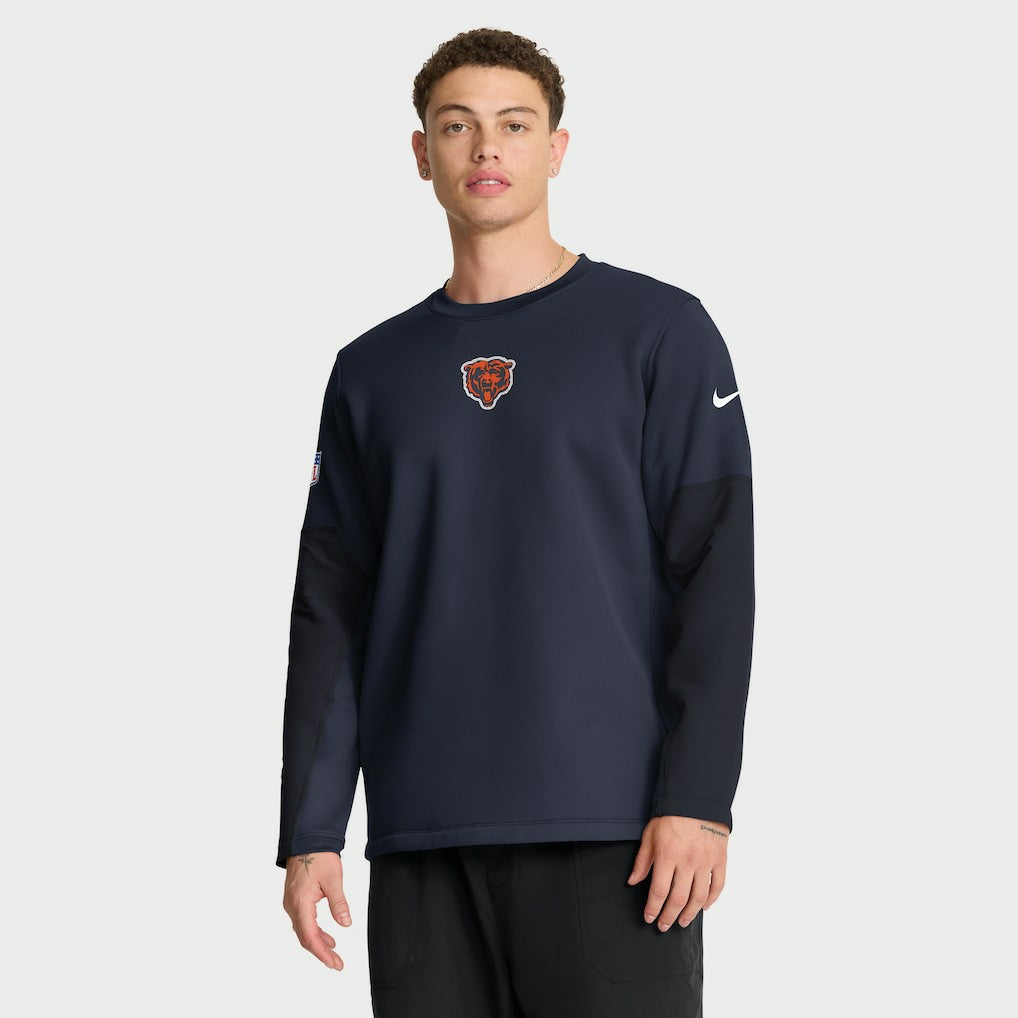 Nike Chicago Bears Sideline Coach Therma-FIT Long Sleeve T-Shirt Navy