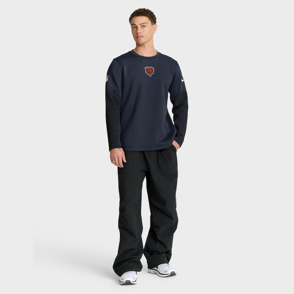 Nike Chicago Bears Sideline Coach Therma-FIT Long Sleeve T-Shirt Navy