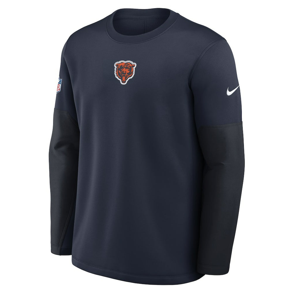 Nike Chicago Bears Sideline Coach Therma-FIT Long Sleeve T-Shirt Navy