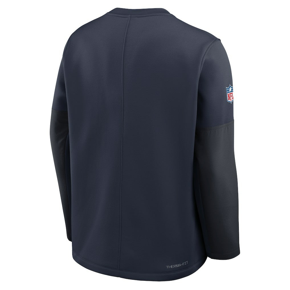 Nike Chicago Bears Sideline Coach Therma-FIT Long Sleeve T-Shirt Navy