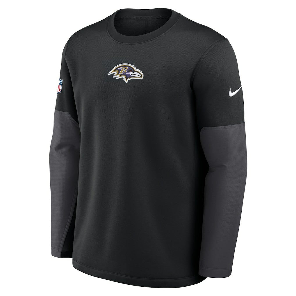 Nike Baltimore Ravens Sideline Coach Therma-FIT Long Sleeve T-Shirt Black