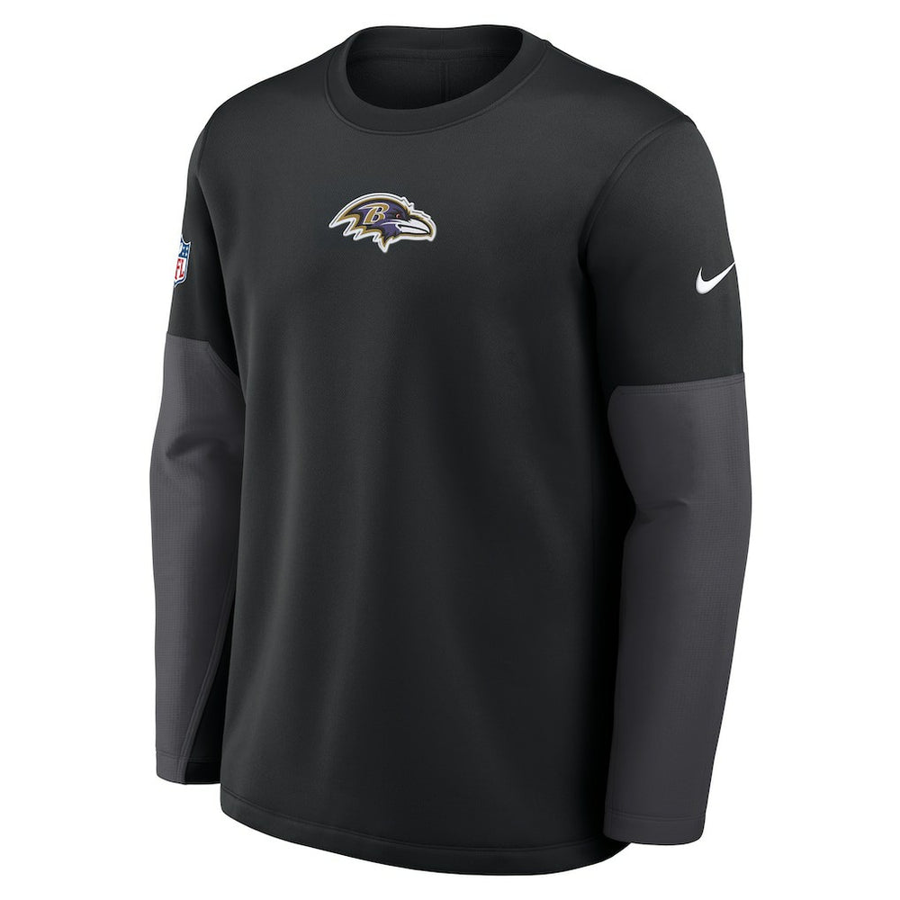 Nike Baltimore Ravens Sideline Coach Therma-FIT Long Sleeve T-Shirt Black