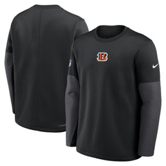 Nike Cincinnati Bengals Sideline Coach Therma-FIT Long Sleeve T-Shirt Black