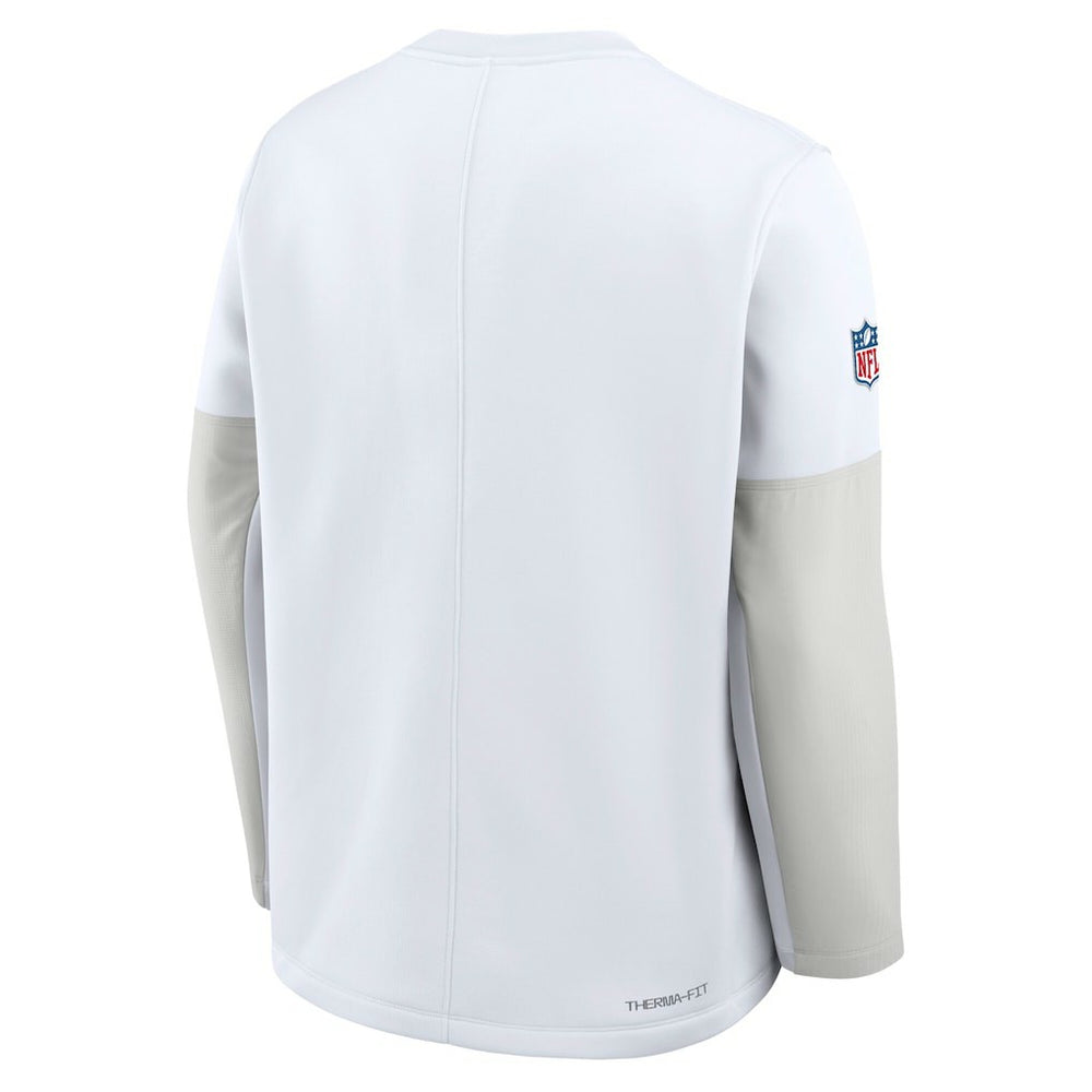 Nike Dallas Cowboys Sideline Coach Therma-FIT Long Sleeve T-Shirt White