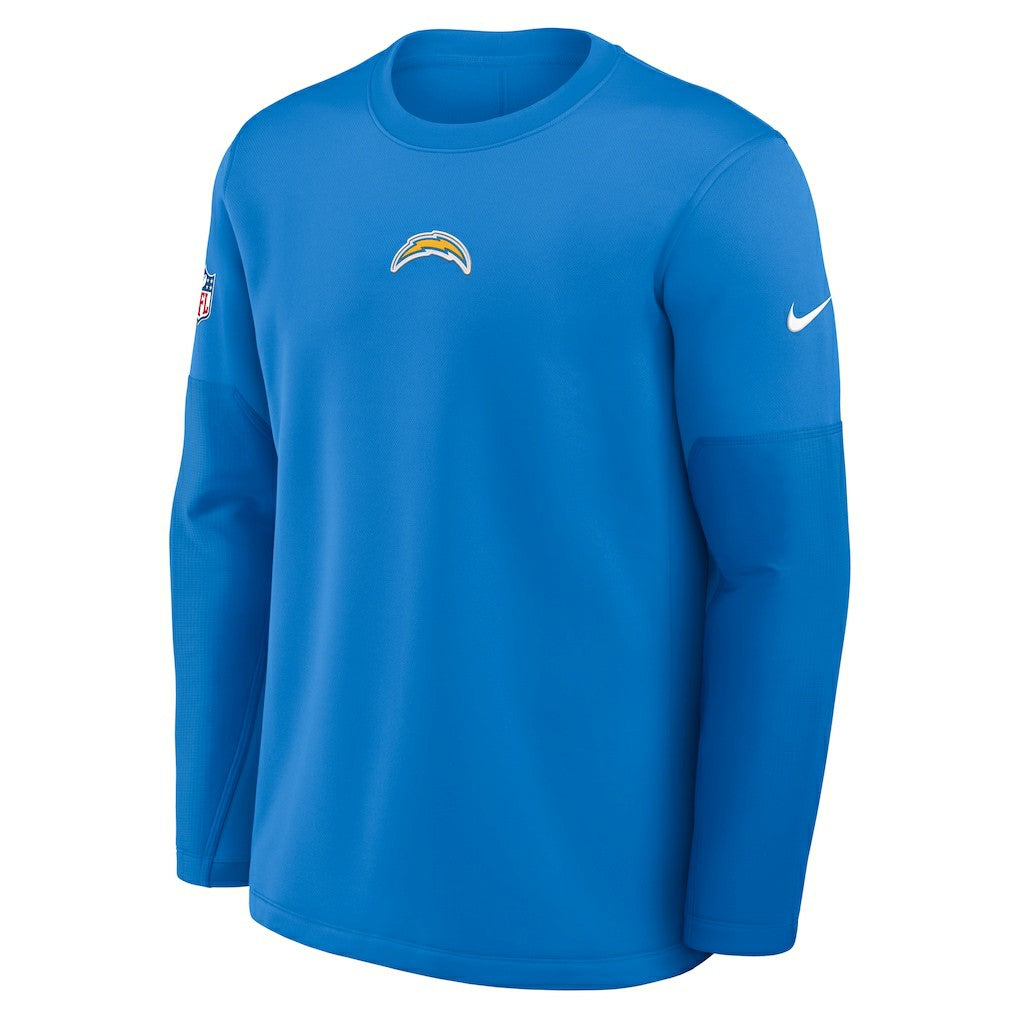Nike Los Angeles Chargers Sideline Coach Therma-FIT Long Sleeve T-Shirt Powder Blue