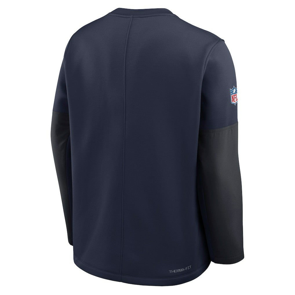 Nike Dallas Cowboys Sideline Coach Therma-FIT Long Sleeve T-Shirt Navy