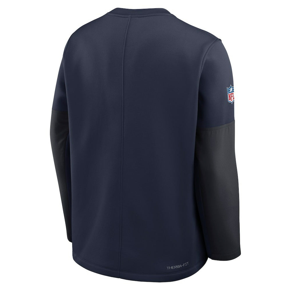 Nike Dallas Cowboys Sideline Coach Therma-FIT Long Sleeve T-Shirt Navy