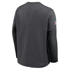 Nike Dallas Cowboys Sideline Coach Therma-FIT Long Sleeve T-Shirt Anthracite