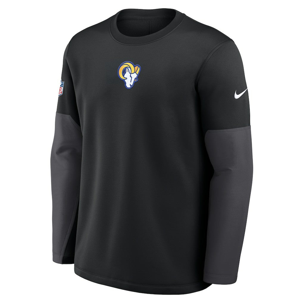 Nike Los Angeles Rams Sideline Coach Therma-FIT Long Sleeve T-Shirt Black