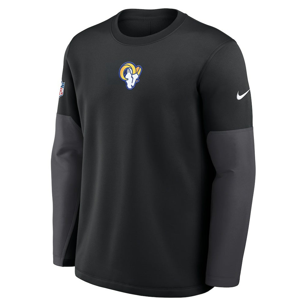 Nike Los Angeles Rams Sideline Coach Therma-FIT Long Sleeve T-Shirt Black