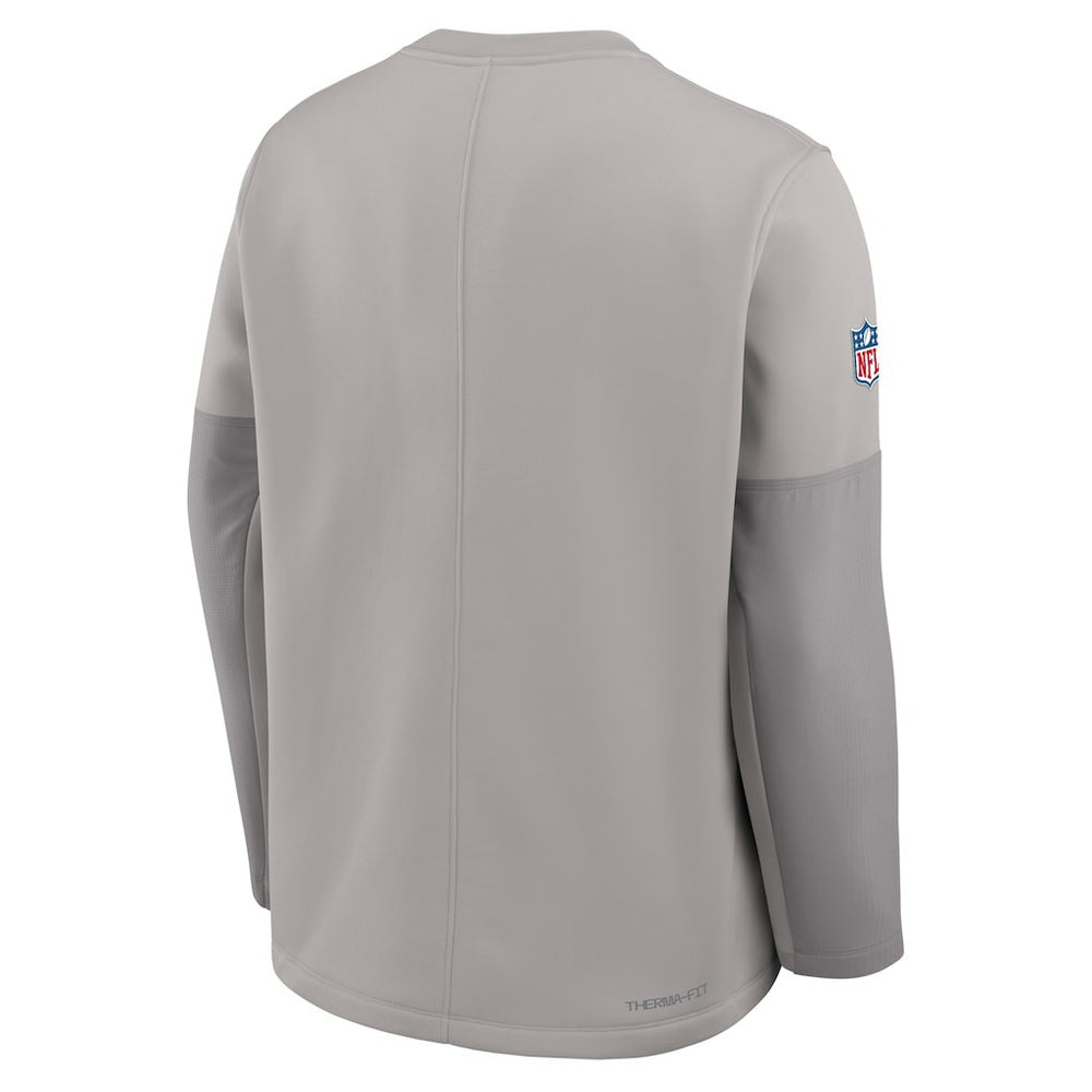 Nike Miami Dolphins Sideline Coach Therma-FIT Long Sleeve T-Shirt Gray