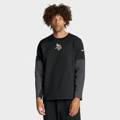 Nike Minnesota Vikings Sideline Coach Therma-FIT Long Sleeve T-Shirt Black