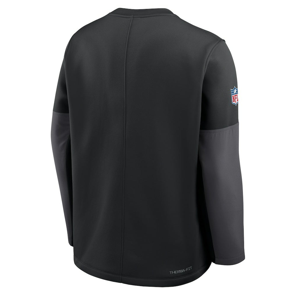 Nike Minnesota Vikings Sideline Coach Therma-FIT Long Sleeve T-Shirt Black