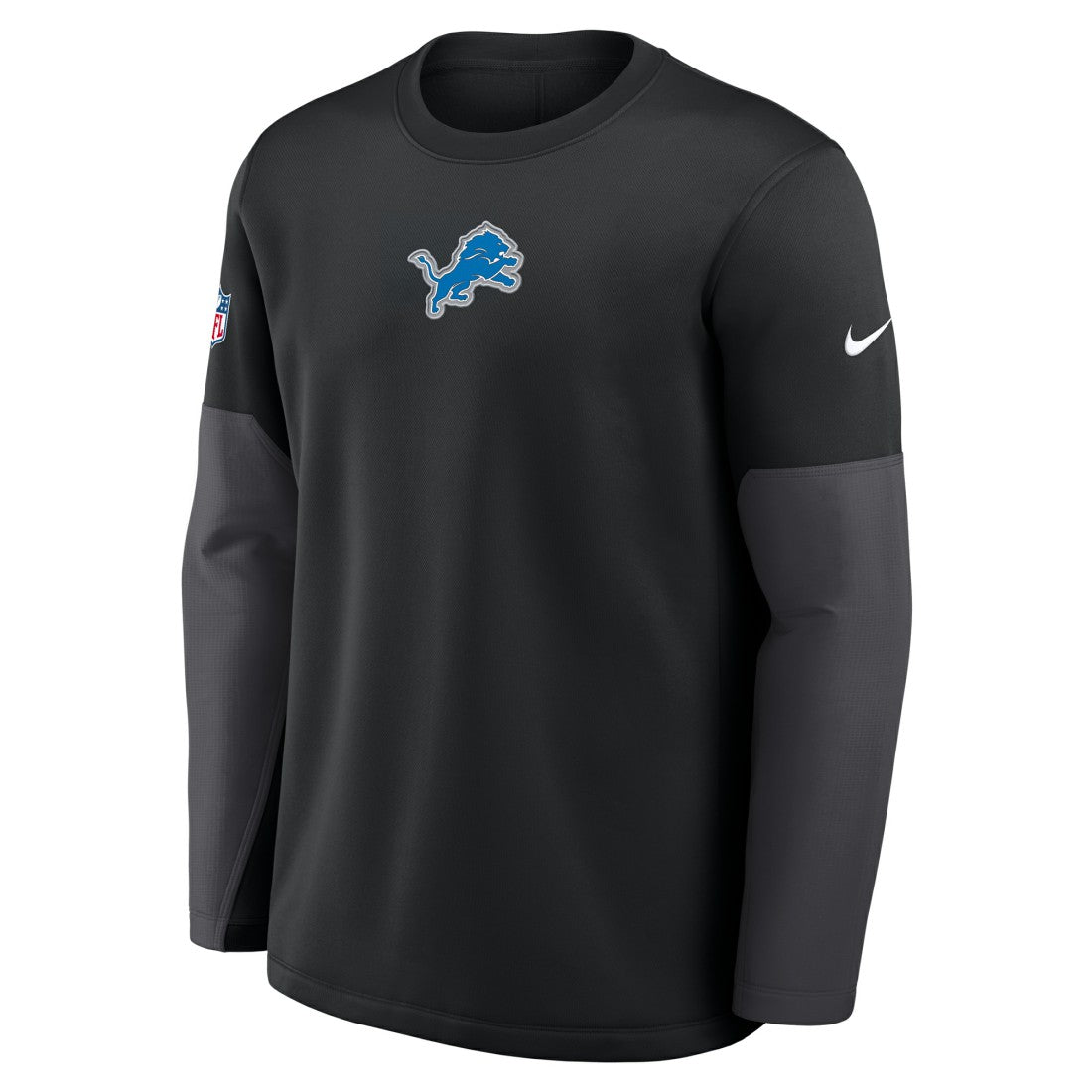 Nike Detroit Lions Sideline Coach Therma-FIT Long Sleeve T-Shirt Black