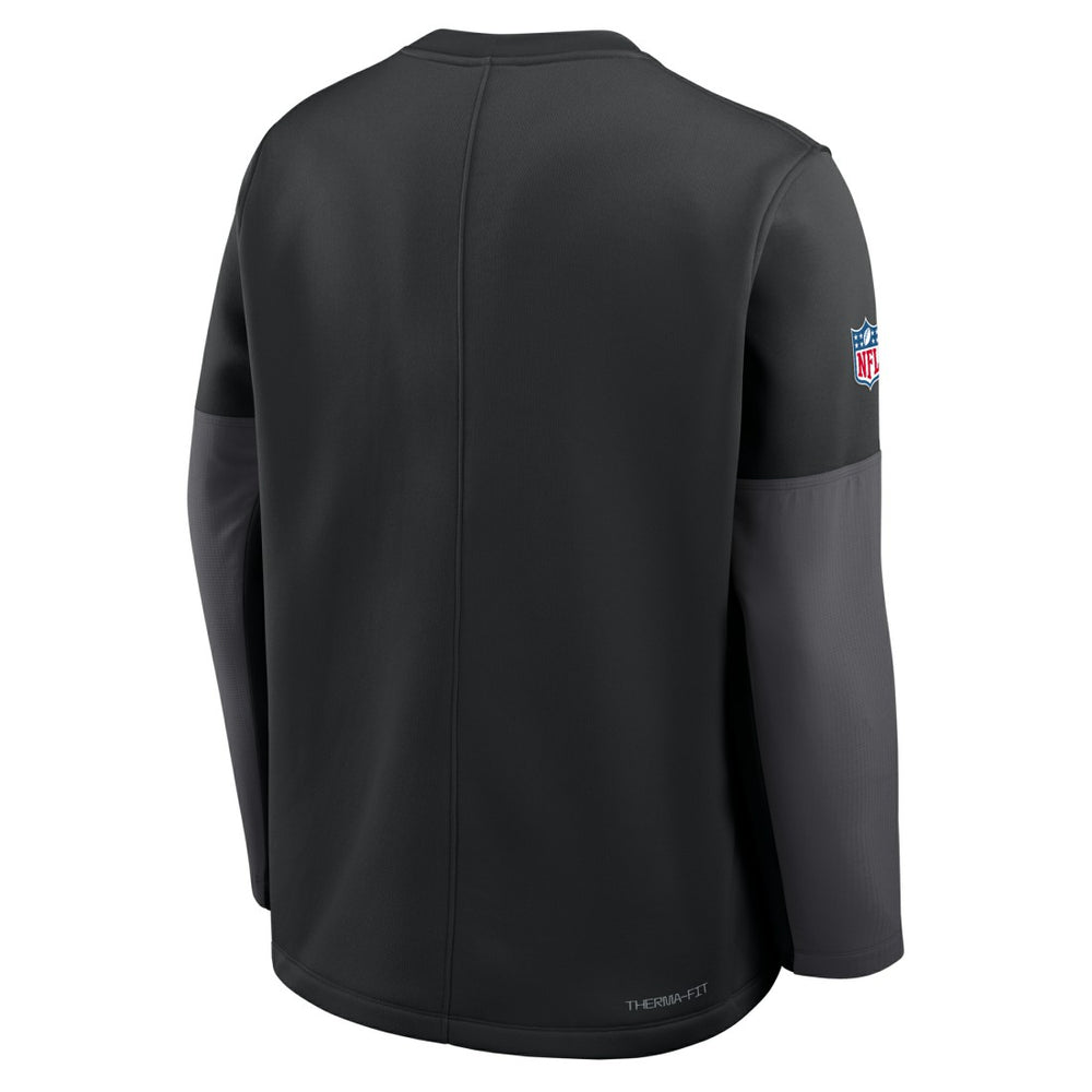 Nike Detroit Lions Sideline Coach Therma-FIT Long Sleeve T-Shirt Black